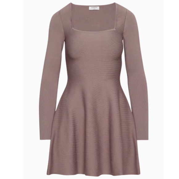 NWT Babaton Sculpt Knit Applause Dress in Deep Taupe - Picture 1 of 7